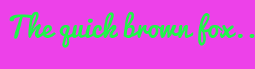 Image with Font Color 22F44B and Background Color ED41E9